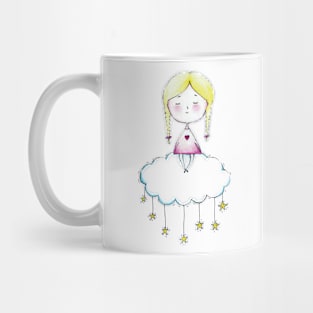 Girl on the cloud Mug